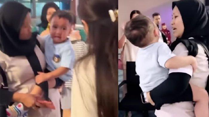 Rayyanza nangis ketika hendak berpisah dengan Nagita Slavina