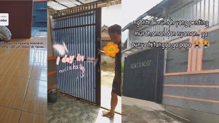 Rumah keluarga yang tinggal tanpa tetangga di kompleks kawasan Bandung