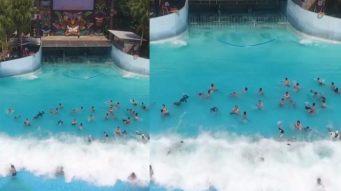 Salah satu wahana Kolam Tsunami di Hawai Waterpark Malang