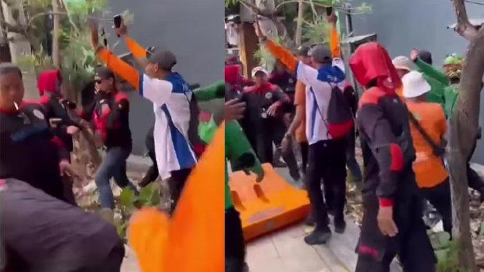 Satpol PP Surabaya Dihajar Oknum Buruh 1
