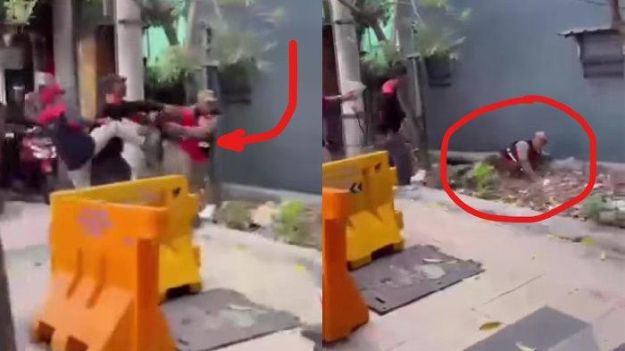 Satpol PP Surabaya Dihajar Oknum Buruh