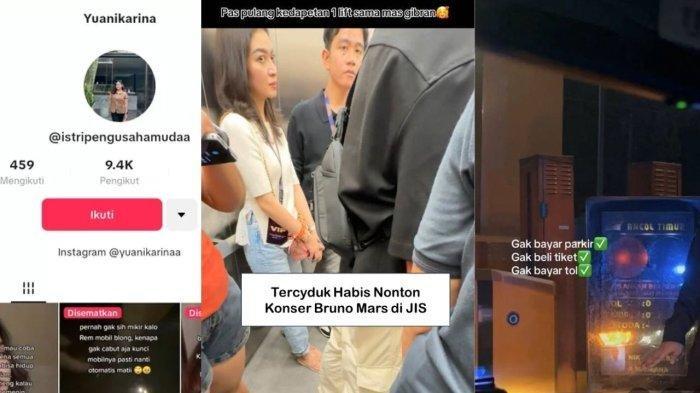 Viral Seleb TikTok Yuanikarina Pamer Nonton Konser Bruno Mars Dikawal Polisi Sampai Ketemu Gibran