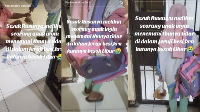 Seorang gadis cilik datang ke penjara ingin tidur bersama ibunya