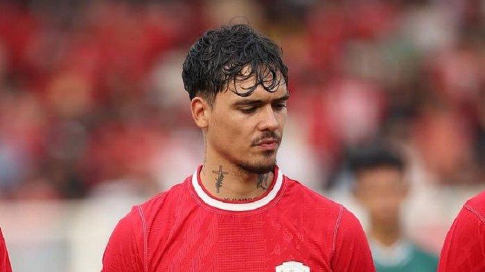 Shayne Pattynama dalam laga uji coba Timnas Indonesia vs Tanzania di Stadion Madya, Senayan, Jakarta, Minggu (3/6/2024).