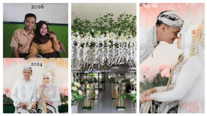  Siapa sangka, kini mempelai wanita dan pria yang praktik tersebut, ternyata di tahun 2024 ini resmi menjadi suami istri sah. (TikTok @beibela_)