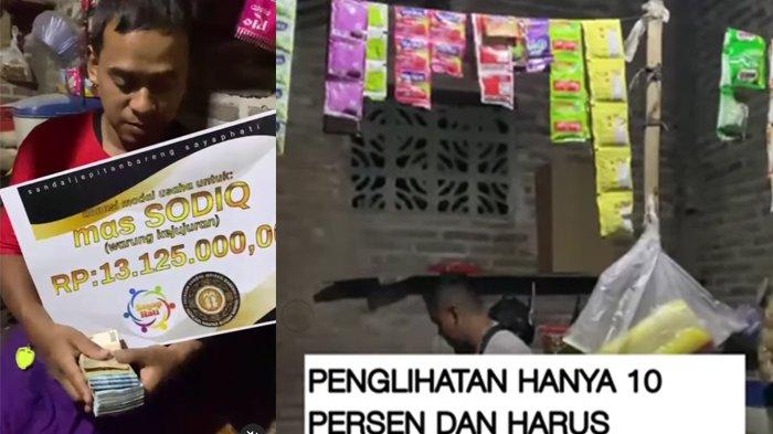 Sodik pria buta buka warung kejujuran haru dapat donasi