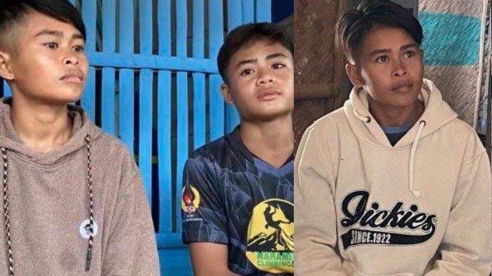 Sopyah (kanan) nyamar jadi pria demi kerja kuli bangunan