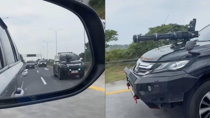 Sosok Pemilik Mobil Pajero Pasang Senapan Mesin dan Strobo di Jalan Tol, Kata Polisi: Nyari Sensasi