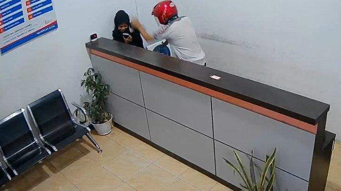 Sosok perampok berkaos Polantas viral gasak uang di agen bank 1