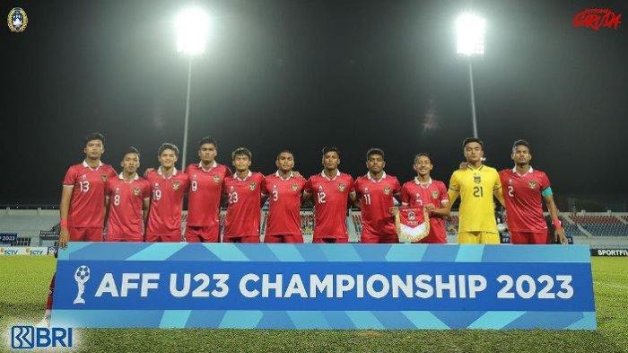 Starting eleven Timnas Indonesia U-23 di Piala AFF U-23 2023.