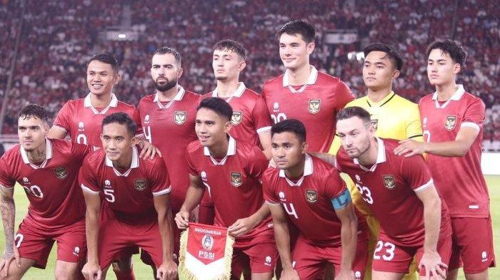 Starting eleven Timnas Indonesia saat menghadapi Argentina pada FIFA Matchday di SUGBK, Senin (19/6/2023).