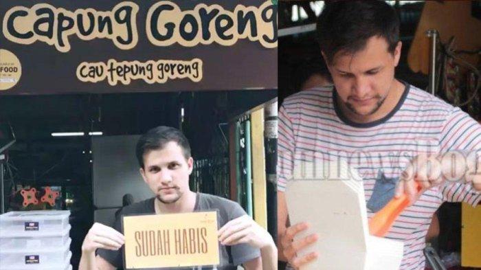 Stuart Collin sempat jualan pisang goreng kekiniannya di Bogor