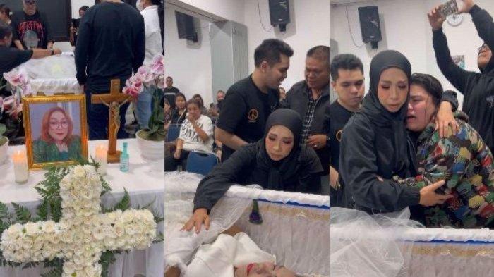 Suasana duka adik Melly Goeslaw meninggal dunia 1