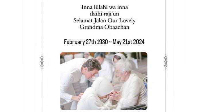 Syahrini sampaikan kabar duka atas meninggalnya nenek Reino Barack
 