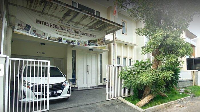 Tampak depan kantor agen penyalur suster di Malang aniaya anak Emy Aghnia