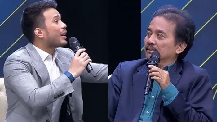  Tangkapan layar momen debat sengit Yakup Hasibuan (kiri) dengan Roy Suryo (kanan), Selasa (21/5/2025). (YouTube/Official iNews)