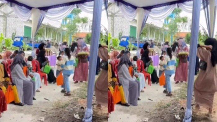  Tenda pernikahan sederhana di Desa Sukodono, Panceng, Gresik, Jawa Timur. (Instagram)