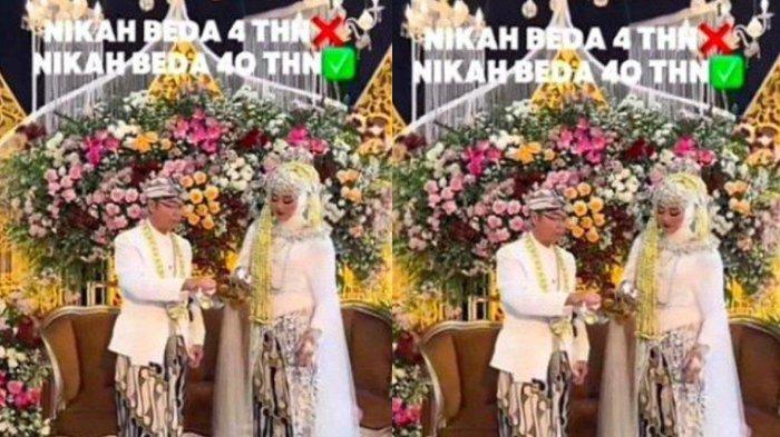 Terjadi Lagi Pernikahan Beda Usia Sampai 40 Tahun Viral, Si Pria Kaya Raya Punya Toko Emas