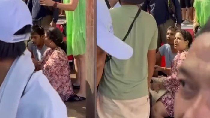 Turis India yang diduga tidak mau antre hingga menyebabkan kericuhan