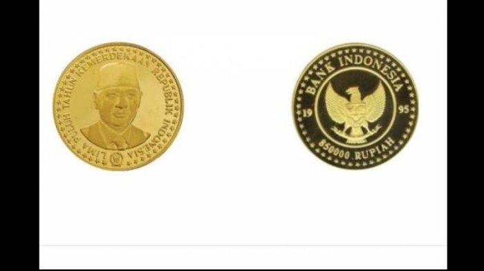 Uang koin termahal kepingan Rp 850.000 bergambar Presiden ke 2 RI Soeharto