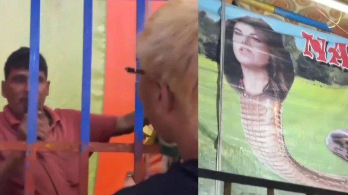 Video Ular Berkepala Manusia di Pasar Malam