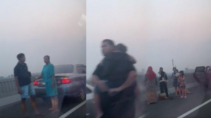 Video viral kecelakaan beruntun di tol Layang MBZ KM 25 Cibitung