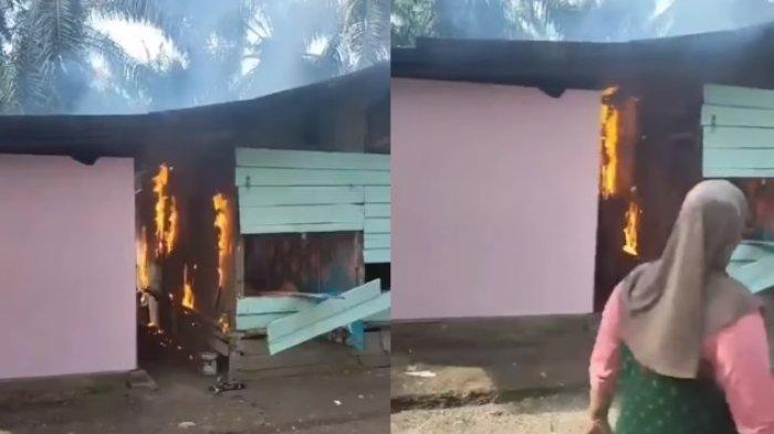 Viral Emak-emak Pengajian Bakar Kafe Remang-remang di Riau, Geram Gegara Ada Video Goyang Erotis