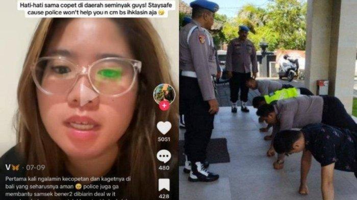 Viral empat oknum Polisi dihukum push-up sebanyak 50 kali akibat ketahuan minum bir saat bekerja.