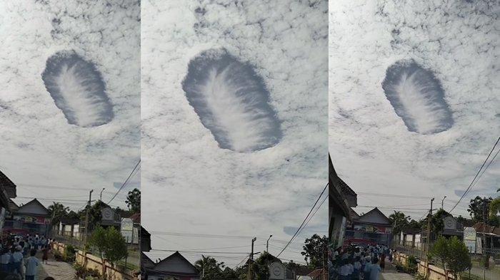 Viral fenomena awan berlubang di langit Jember
