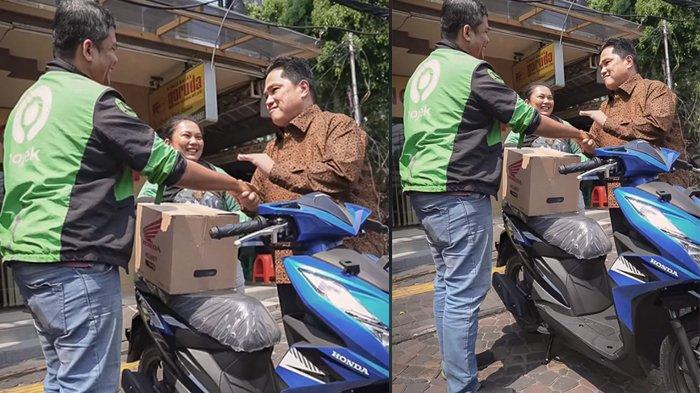 Wahyuni, Driver ojek online dapat hadiah motor dari Erick Thohir 1