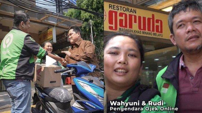 Wahyuni, Driver ojek online dapat hadiah motor dari Erick Thohir