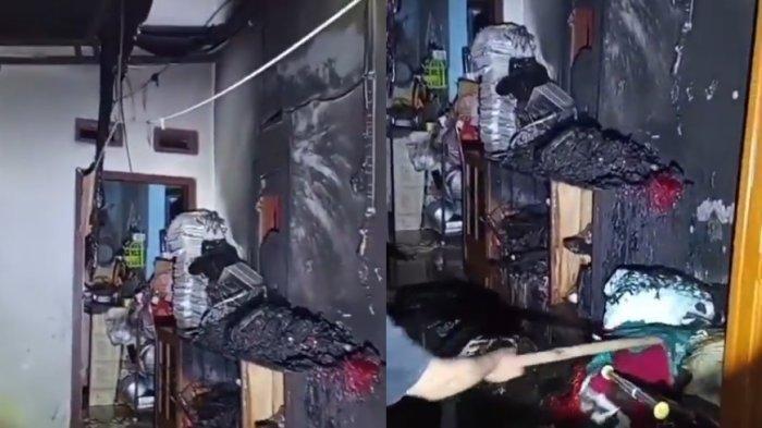 Bocah 9 tahun di Desa Tipar, Kota Sukabumi, Jawa Barat nekat tebar teror dan membakar secara acak rumah warga, viral di medsos, Selasa (6/5/2025)