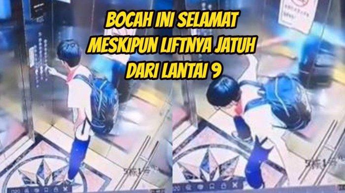  bocah yang tetap tenang saat lift yang ditumpanginya jatuh. (Sanook.com)