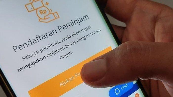Ilustrasi aplikasi pinjaman online