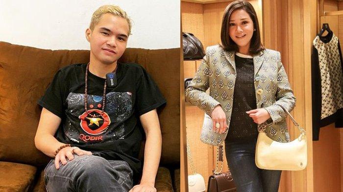 Dul Jaelani (kiri) putra bungsu Maia Estianty (kanan) ditraktir belanja Irwan Mussry