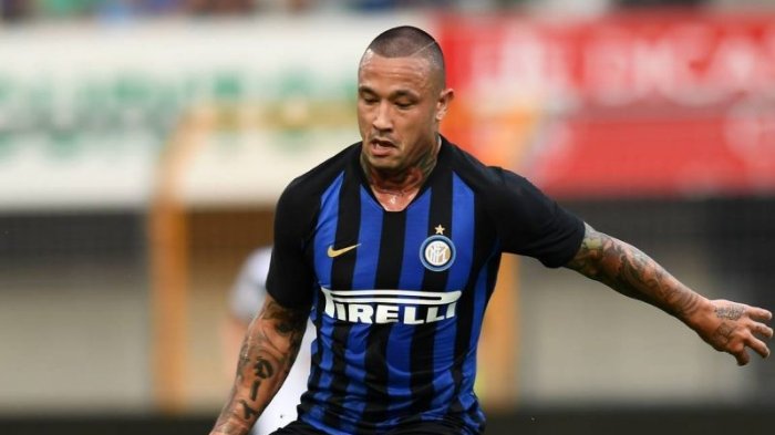 Radja Nainggolan saat membela Inter Milan.