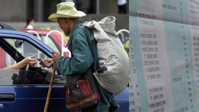 Pengemis membawa uang puluhan juta saat terjaring razia Satpol PP Kota Kediri
