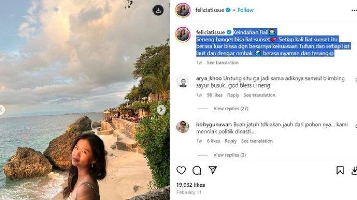 Felicia Tissue liburan ke Bali
 