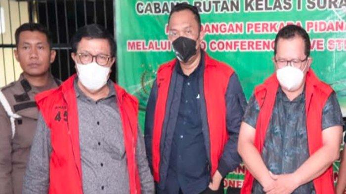 Tiga hakim Surabaya yang ditangkap Kejagung Erintuah Damanik, Heru Hanindyo, serta Mangapul ditahan di cabang Rutan Negara Kelas 1Surabaya.