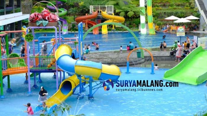 Suasana wisata di Selecta Batu saat hari pertama cuti bersama di masa Pandemi Covid-19, Rabu (28/10/2020).