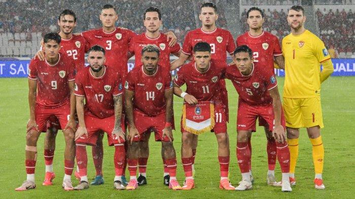 Skuat inti timnas Indonesia melawan Jepang dalam lanjutan Pra Piala Dunia 2026 Zona Asia Putaran Ketiga Grup C di Stadion Utama Gelora Bung Karno, Tanah Abang, Jakarta Pusat, Jumat (15/11/2024).