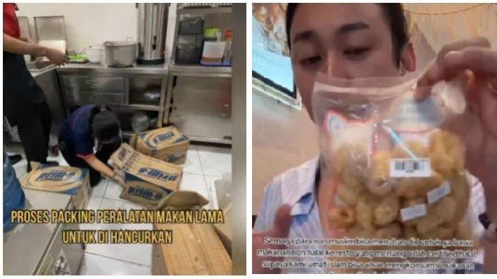 Jovi Adhiguna makan bakso A Fung campur kerupuk babi