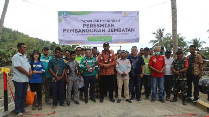 Peresmian Jembatan Air Soligi, Desa Soligi, Obi, Halmahera Selatan
