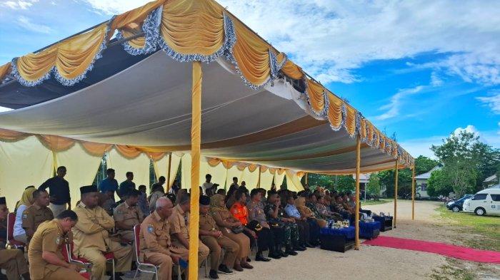 Tampak sejumlah pejabat yang hadir  dalam acara peresmian Gedung Rektorat Unipas Morotai,  Senin (13/5/2024)