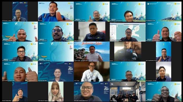 Zoom meeting Kementerian Desa dan PT PLN Maluku dan Maluku Utara