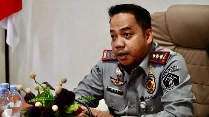 Kakanwil Kemenkumham Maluku Utara, Andi Taletting Langi saat memberikan arahan.