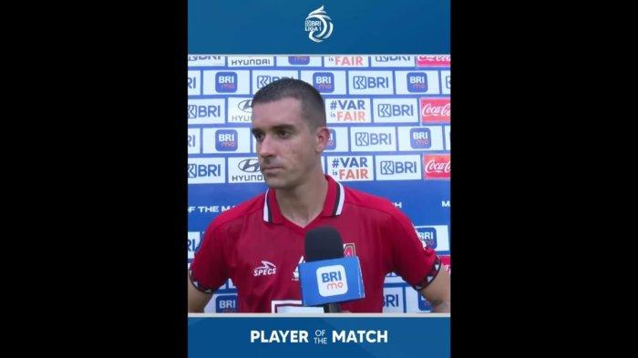 KOMPETISI: Chechu Meneses menjadi Player of the Match di laga Persebaya Surabaya vs Malut United yang berlangsung di Stadion Gelora Bung Tomo, Jumat (17/1/2025)