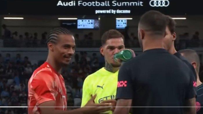 Bintang Bayern Munich, Leroy Sane bersama para pemain Manchester City