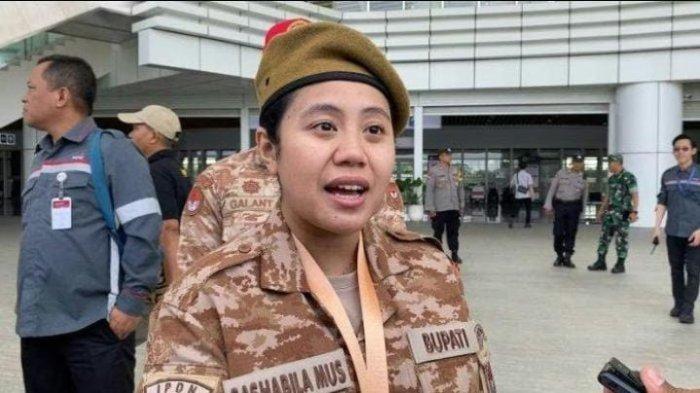TUGAS: Bupati Pulau Taliabu, Maluku Utara Sashabilla Mus ikut retreat kepemimpinan di IPDN Jatinangor, Sumedang, Bandung, Minggu (22/6/2025)