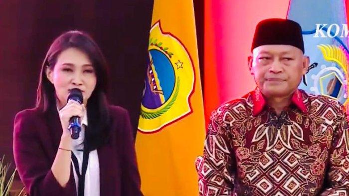 PILKADA: Paslon Gubernur dan Wakil Gubernur Maluku Utara nomor urut 4 Sherly Tjoanda - Sarbin Sehe pada debat publik pertama di Kantor DPRD Maluku Utara, Sofifi, Selasa (12/11/2024)
